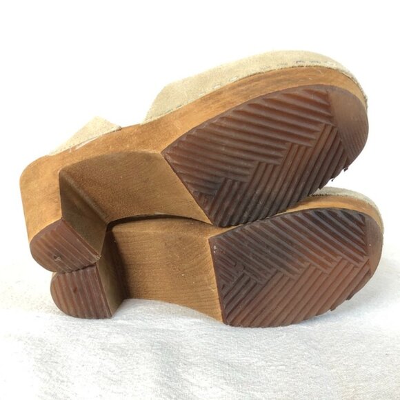 Funkis Suede Ankle Strap Clogs - Picture 6 of 10